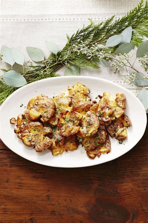 crispy-golden-smashed-potatoes-recipe-good image