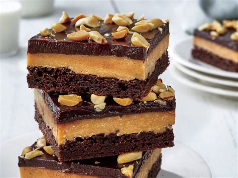chocolate-peanut-butter-fudge-bars-recipe-southern image