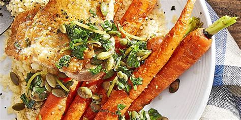 crispy-chicken-with-roasted-carrots-and-couscous image