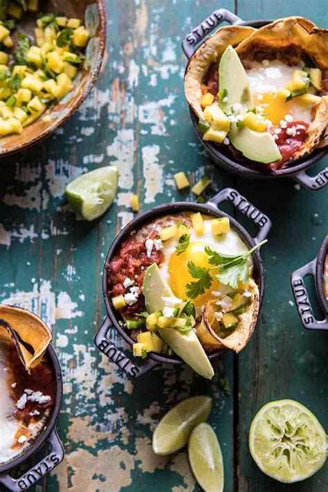 chipotle-huevos-rancheros-bake-with-mango-salsa image