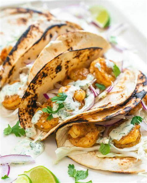 quick-shrimp-tacos-fast-easy-dinner-a-couple-cooks image