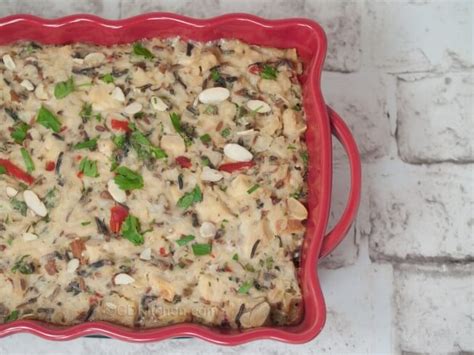 chicken-wild-rice-casserole-with-almonds image