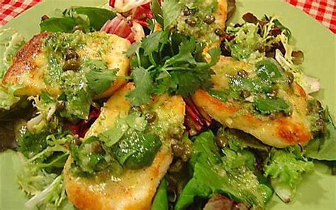 fried-halloumi-cheese-with-lime-and-caper-vinaigrette image