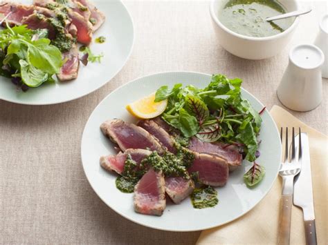 grilled-tuna-with-basil-pesto-cooking-channel image