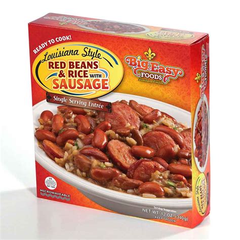 red-beans-rice-with-sausage-entree-big-easy-foods image