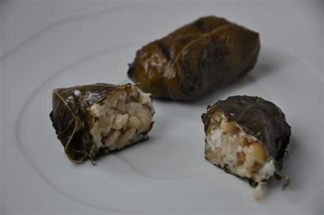 grilled-grape-leaves-stuffed-with-lemony-goat-cheese image