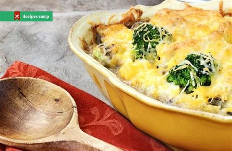 cheesy-mushroom-and-broccoli-casserole-recipescamp image