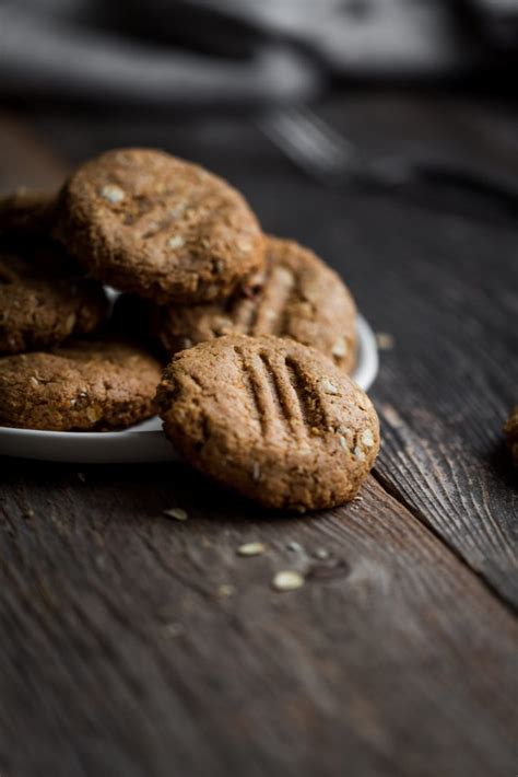 chewy-peanut-butter-oatmeal-cookies-vegan-the image