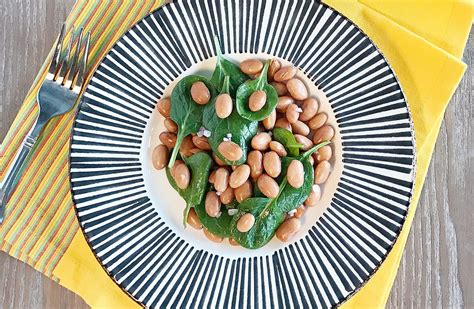 myplate-pinto-bean-spinach-salad image