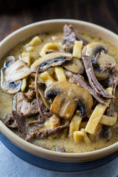 slow-cooker-beef-and-noodles-with-mushrooms image
