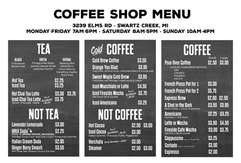 coffee-shop-menu-fireside-coffee-co image