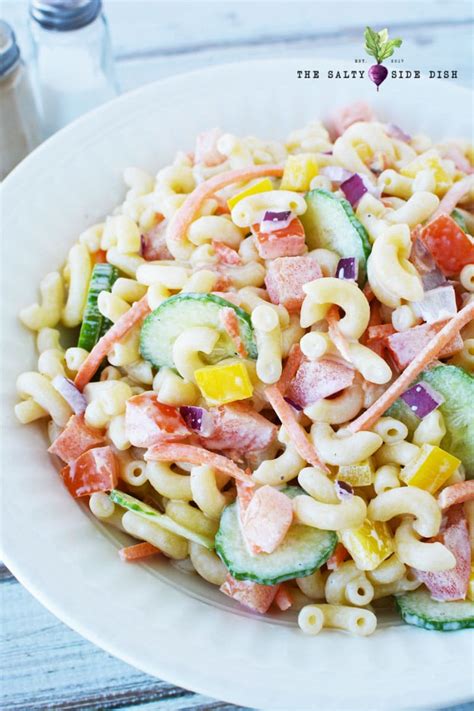cold-vegetable-macaroni-pasta-salad-salty-side-dish image