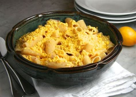 rigatoni-with-lemon-chile-pesto-grated-egg image