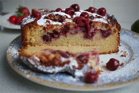 almond-cherry-cake-recipe-easy-to-bake-at-home image