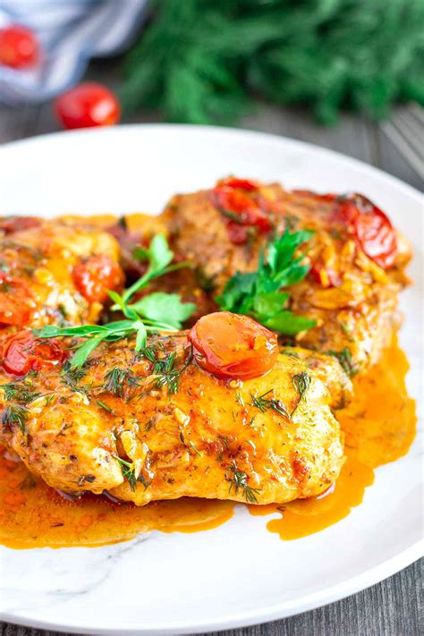 pan-roasted-chicken-thighs-with-cherry-tomatoes image