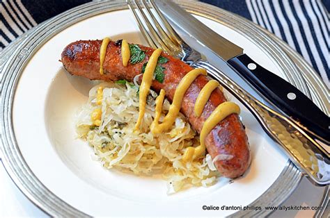 italian-sausage-and-sauerkraut-sausage-sauerkraut-easy image