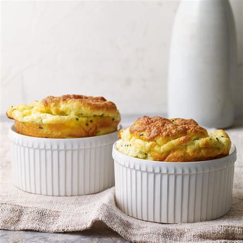 chive-goat-cheese-souffles-recipe-eatingwell image