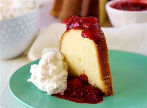 cream-cheese-pound-cake-with-strawberry-topping image