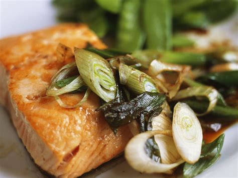 salmon-fillets-with-snow-peas-recipe-eat-smarter-usa image
