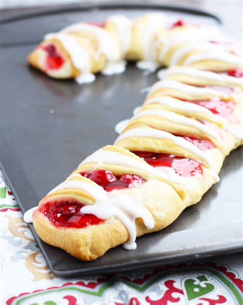 candy-cane-crescent-roll-breakfast-pastry image