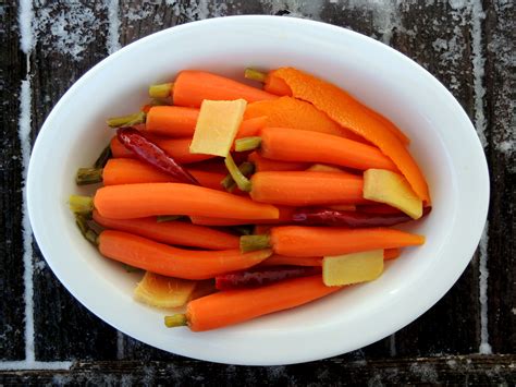 orange-ginger-pickled-baby-carrots-the image