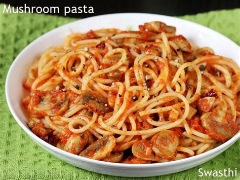 mushroom-spaghetti-recipe-swasthis image