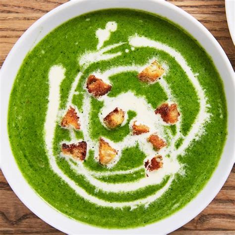 best-spinach-soup-recipe-how-to-make-spinach-soup-delish image