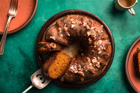 pumpkin-pound-cake-with-maple-pecan-glaze image