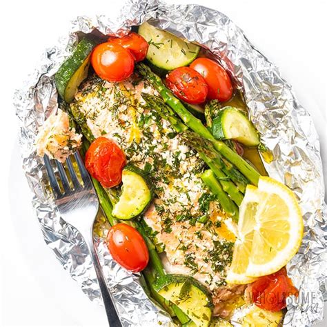 baked-salmon-foil-packets-with-vegetables-grill image