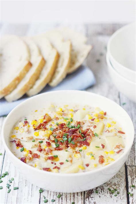 easy-delicious-slow-cooker-corn-chowder-half image