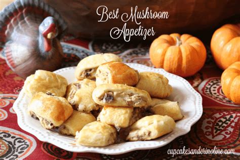 mushroom-and-cream-cheese-crescent-roll-appetizers image