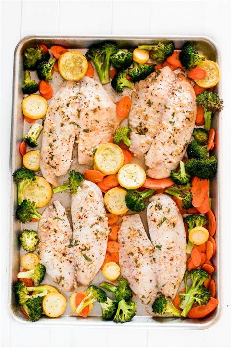 sheet-pan-baked-tilapia-and-roasted-vegetables image