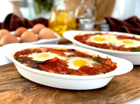 eggs-baked-in-tomato-sauce-clean-food-cafe image