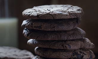 chewy-triple-chocolate-cookies-recipe-cookbakeeat image