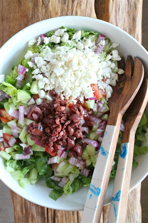 chopped-vegetable-salad-with-feta-and-olives-recipe-girl image