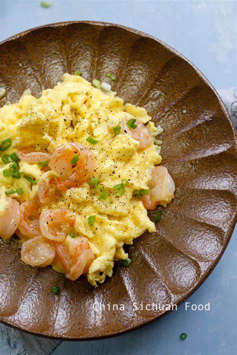 shrimp-with-scrambled-egg-china-sichuan-food image