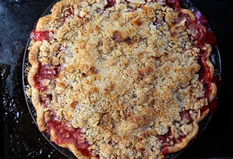 strawberry-rhubarb-crumb-pie-joy-the-baker image