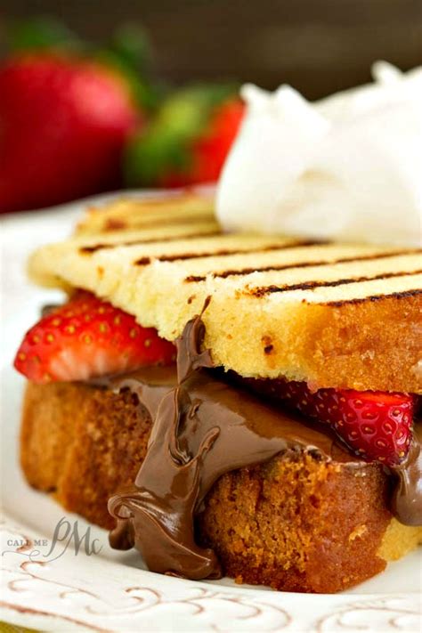 nutella-strawberry-grilled-pound-cake-sandwiches image