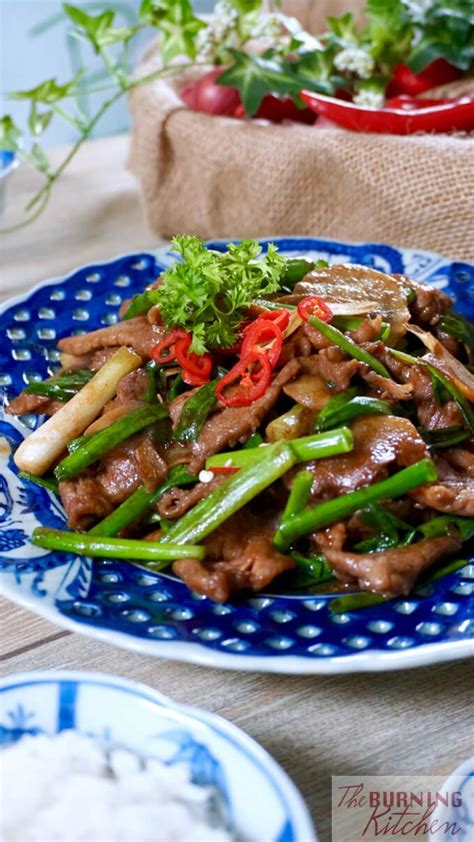 stir-fried-beef-with-ginger-and-spring-onions-the image