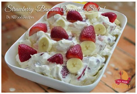 strawberry-banana-cheesecake-salad-all-food image