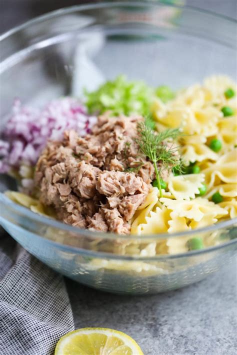lemon-dill-tuna-pasta-salad-gluten-free-the-real image