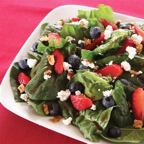 mega-berry-antioxidant-spinach-salad-clean-eating image