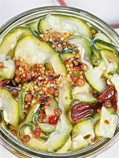 refrigerator-pickled-zucchini-recipe-homemade-yummy image