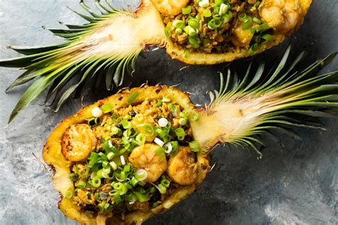 thai-pineapple-fried-rice-with-prawns-recipe-the image