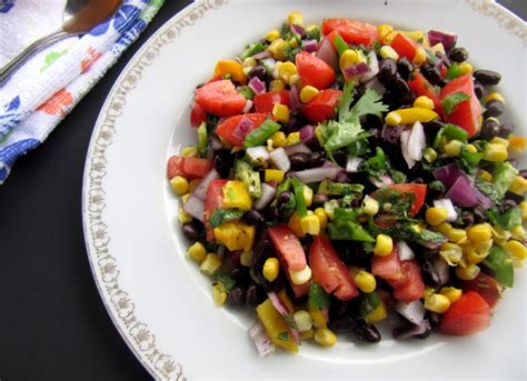 cuban-black-bean-salad-recipe-archanas-kitchen image