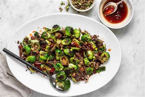 crispy-brussels-sprouts-with-agrodolce-sauce-sandra image