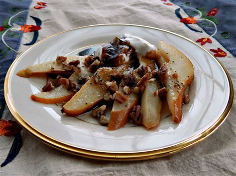 bosc-pears-with-balsamic-reduction-frugal-hausfrau image