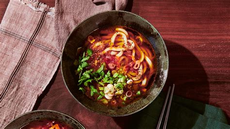 udon-in-buttery-tomato-and-soy-broth-recipe-bon-apptit image