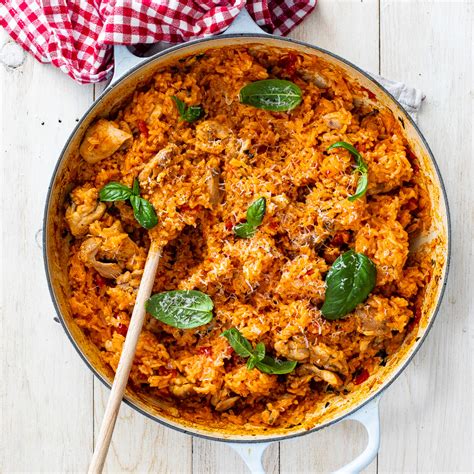 one-pot-tomato-basil-chicken-rice-simply-delicious image