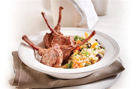 lamb-cutlets-with-fruited-couscous-healthy-food-guide image